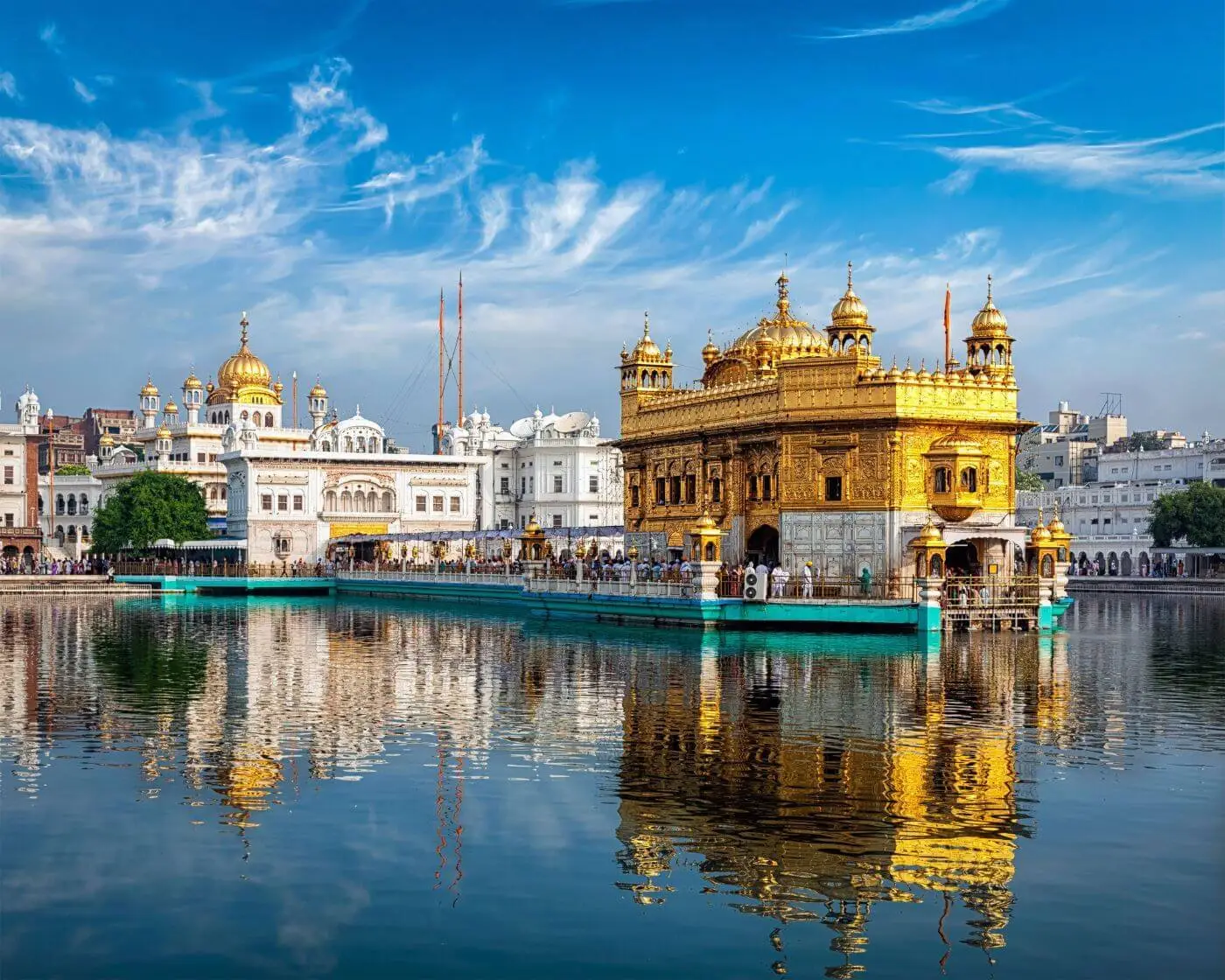 Golden Temple Amritsar at night reflection
